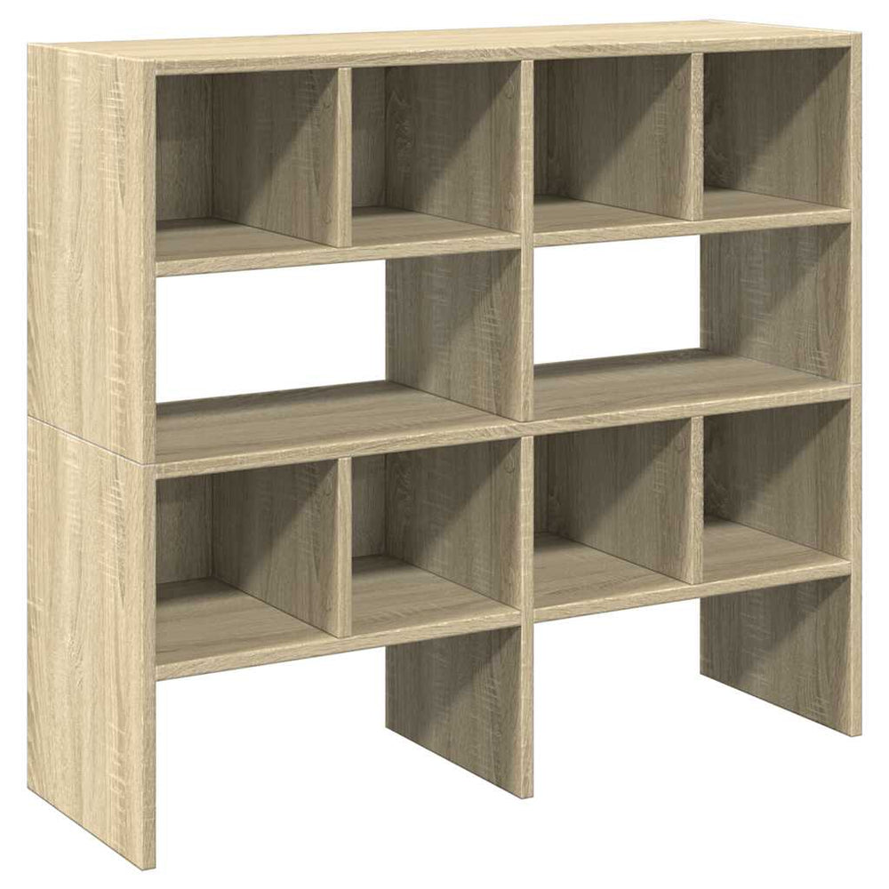 vidaXL Shoe Racks 2 pcs Stackable Sonoma Oak 89.5x30x40 cm