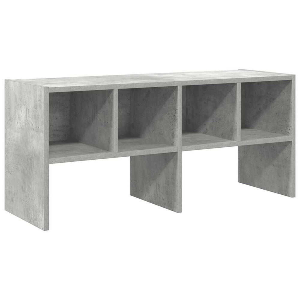 vidaXL Meuble à chaussures empilable gris béton 89,5x30x40 cm
