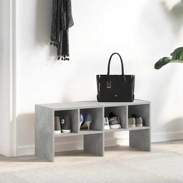 Stapelbares Schuhregal Betongrau