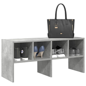 Stapelbares Schuhregal Betongrau