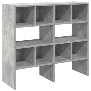Stapelbare Schuhregale, 2er-Set, Betongrau