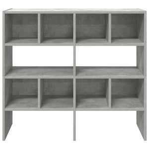 Stapelbare Schuhregale, 2er-Set, Betongrau