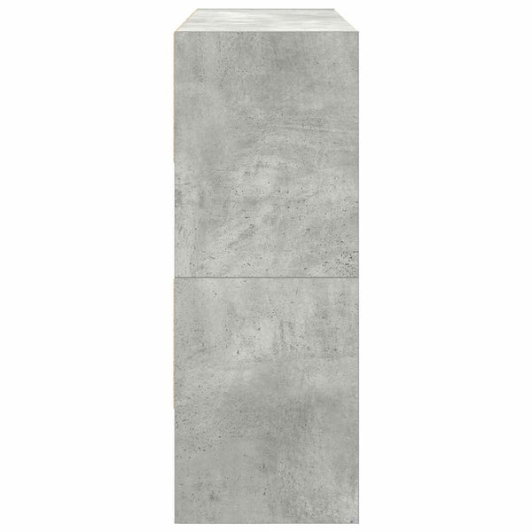 Stapelbare Schuhregale, 2er-Set, Betongrau