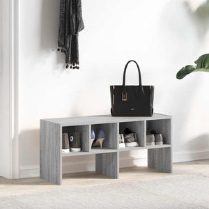 Stapelbares Schuhregal Grau Sonoma