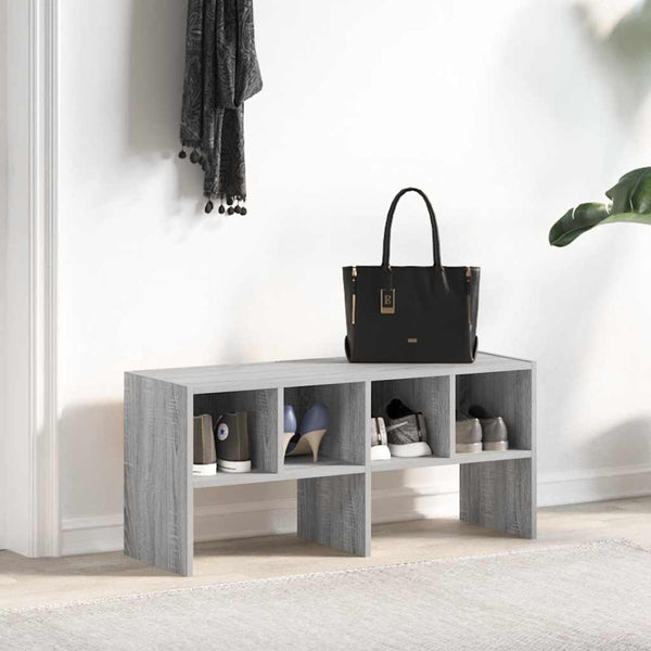 Stapelbares Schuhregal Grau Sonoma