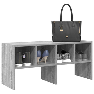 Stapelbares Schuhregal Grau Sonoma