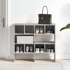 Stapelbare Schuhregale, 2er-Set, Grau Sonoma