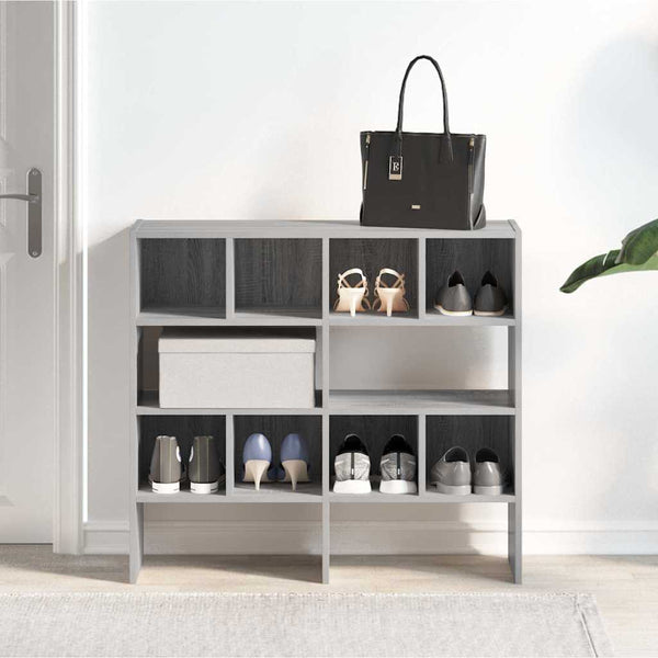 Stapelbare Schuhregale, 2er-Set, Grau Sonoma
