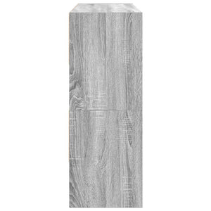 Stapelbare Schuhregale, 2er-Set, Grau Sonoma