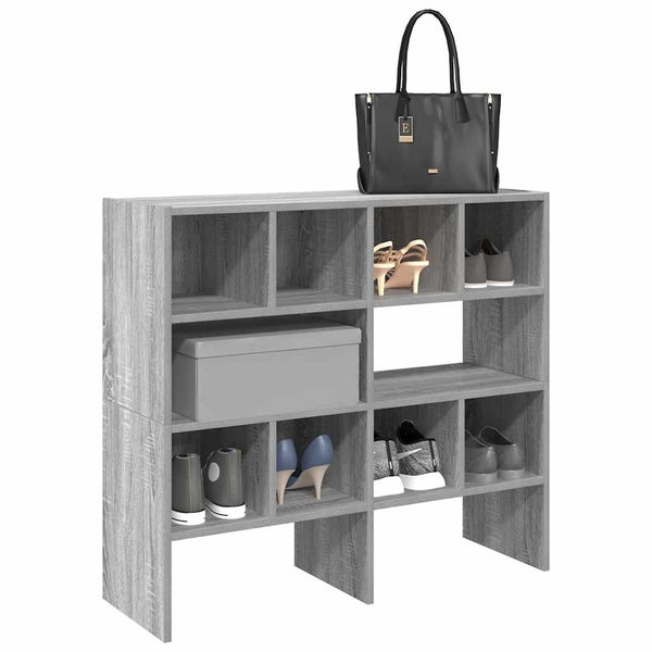 Stapelbare Schuhregale, 2er-Set, Grau Sonoma