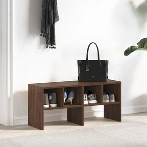 Stapelbares Schuhregal Eichenoptik