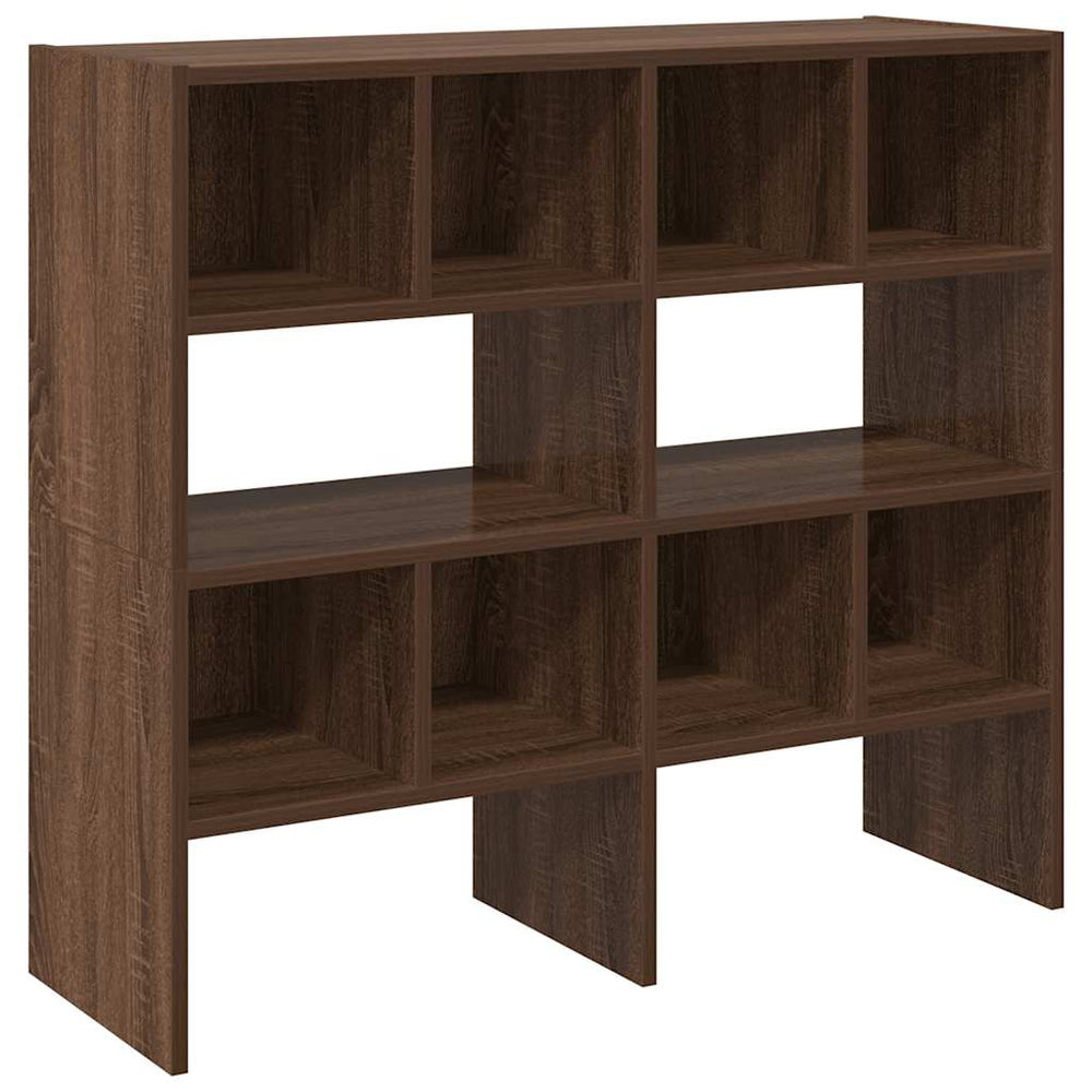 vidaXL Shoe Racks 2 pcs. Stackable Brown Oak Look 89.5x30x40 cm