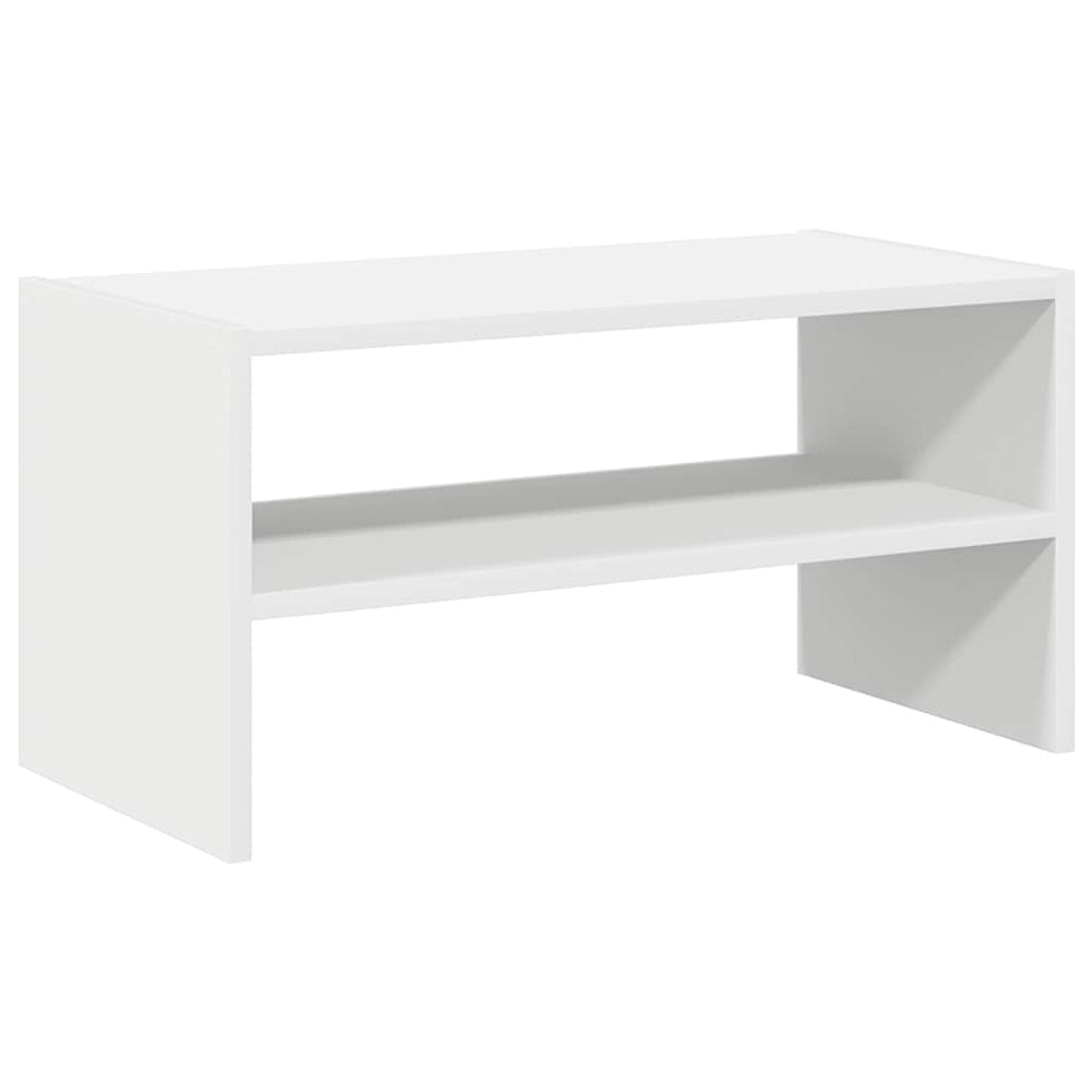 vidaXL Étagère à chaussures empilable Blanc 60x30x30,5 cm
