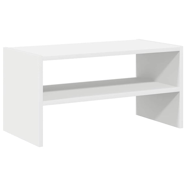 Stapelbares Schuhregal Weiß 60 cm