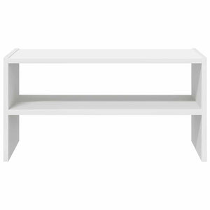 Stapelbares Schuhregal Weiß 60 cm