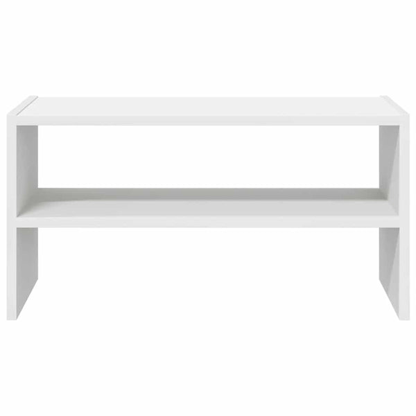 Stapelbares Schuhregal Weiß 60 cm