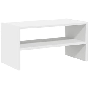Stapelbares Schuhregal Weiß 60 cm