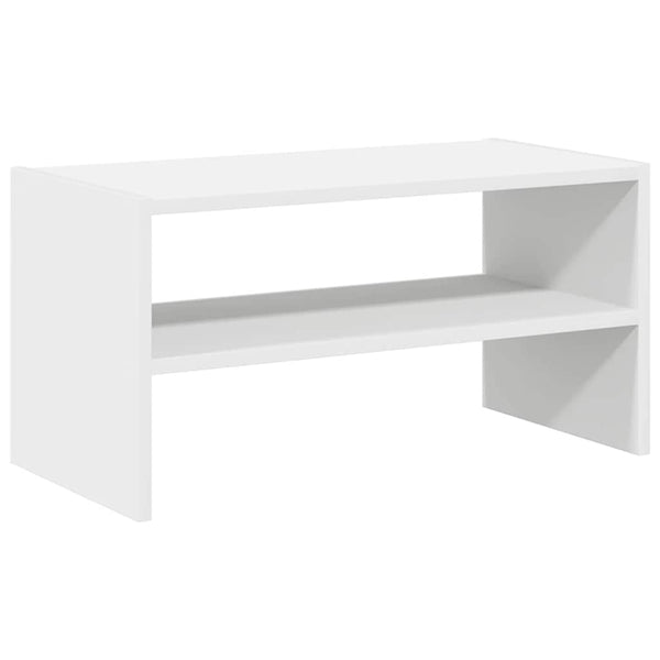 Stapelbares Schuhregal Weiß 60 cm