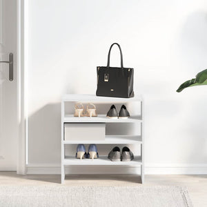 Stapelbare Schuhregale, 2er-Set, Weiß