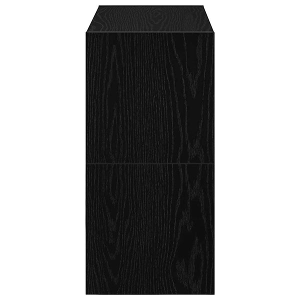 Stapelbare Schuhregale, 2er-Set, Schwarze Eiche