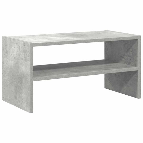 Stapelbares Schuhregal Betongrau 60cm