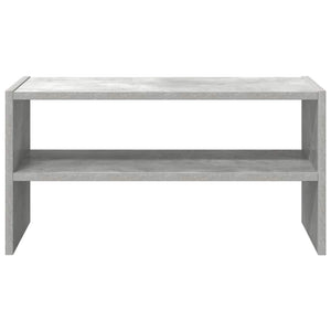 Stapelbares Schuhregal Betongrau 60cm