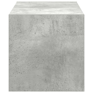 Stapelbares Schuhregal Betongrau 60cm