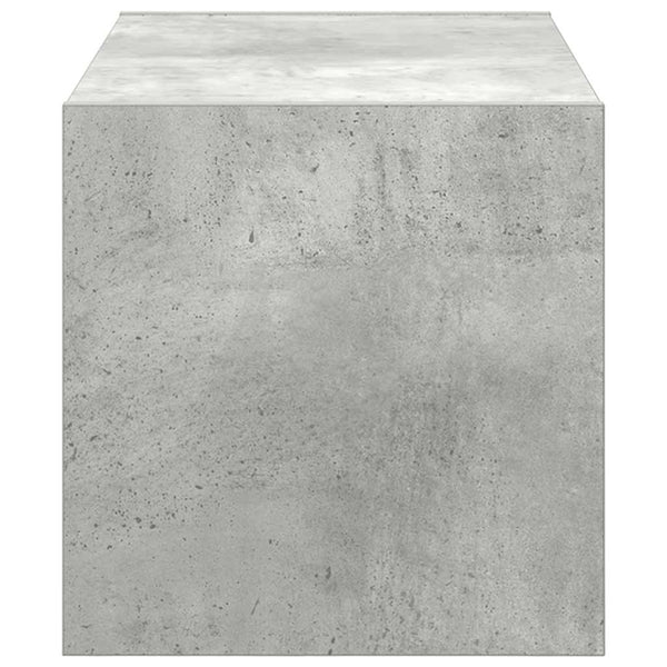 Stapelbares Schuhregal Betongrau 60cm