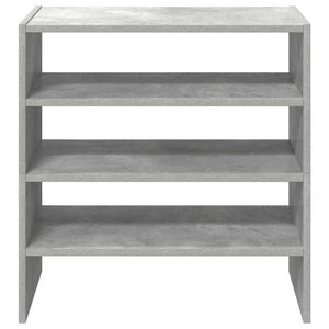 Stapelbare Schuhregale, Betongrau, 2er-Set