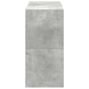 Stapelbare Schuhregale, Betongrau, 2er-Set