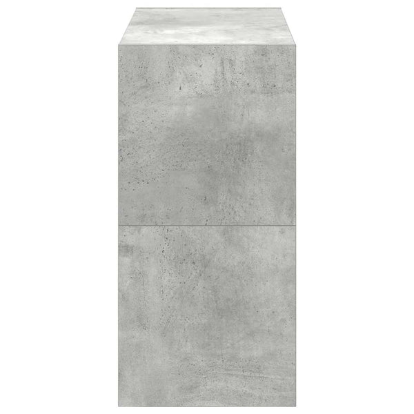 Stapelbare Schuhregale, Betongrau, 2er-Set