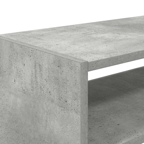 Stapelbare Schuhregale, Betongrau, 2er-Set