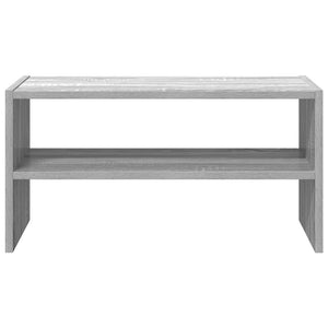 Stapelbares Schuhregal Grau Sonoma 60 cm