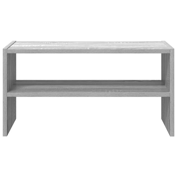 Stapelbares Schuhregal Grau Sonoma 60 cm