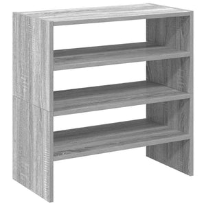 Stapelbare Schuhregale, 2er-Set, Grau Sonoma