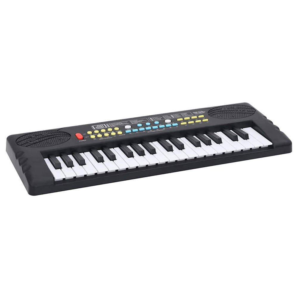 vidaXL 37-Key Piano Electric Keyboard with Microphone for Kids