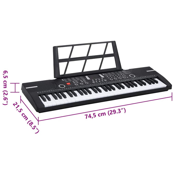 61 Tasten Elektrisches Keyboard mit Notenständer