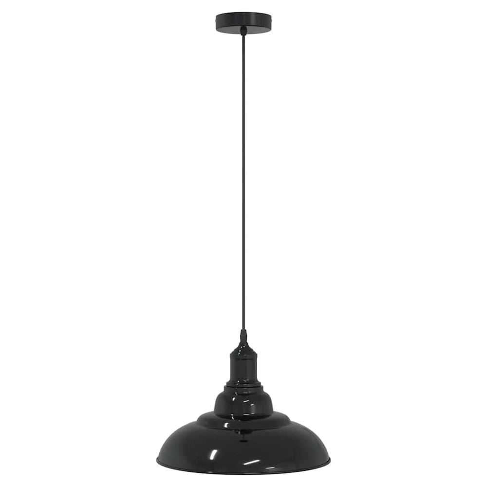 Höhenverstellbare Pendelleuchte E27 Schwarz Ø 31cm