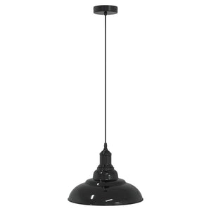 Höhenverstellbare Pendelleuchte E27 Schwarz Ø 31cm