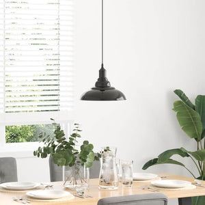Höhenverstellbare Pendelleuchte E27 Schwarz Ø 31cm