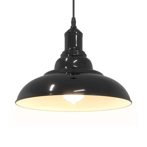 Höhenverstellbare Pendelleuchte E27 Schwarz Ø 31cm