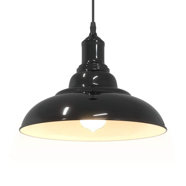 Höhenverstellbare Pendelleuchte E27 Schwarz Ø 31cm