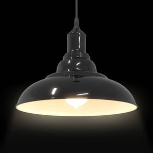Höhenverstellbare Pendelleuchte E27 Schwarz Ø 31cm