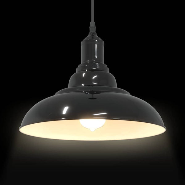 Höhenverstellbare Pendelleuchte E27 Schwarz Ø 31cm