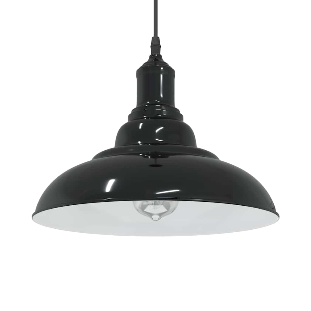Höhenverstellbare Pendelleuchte E27 Schwarz Ø 31cm