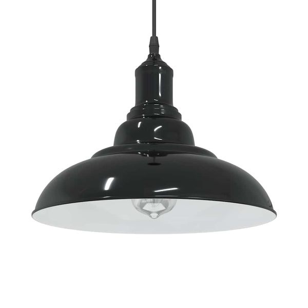 Höhenverstellbare Pendelleuchte E27 Schwarz Ø 31cm