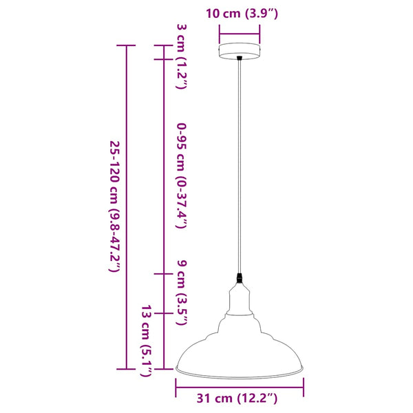 Gelbe Pendelleuchte Höhenverstellbar E27