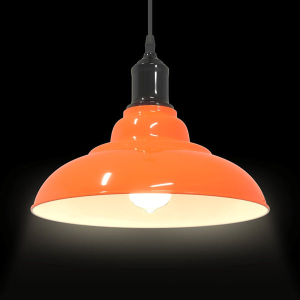 Höhenverstellbare Pendelleuchte Orange Ø31cm