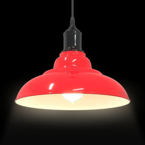 Höhenverstellbare Pendelleuchte Rot Ø 31cm