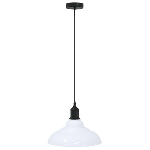 Höhenverstellbare Pendelleuchte E27 Weiß Ø 31cm